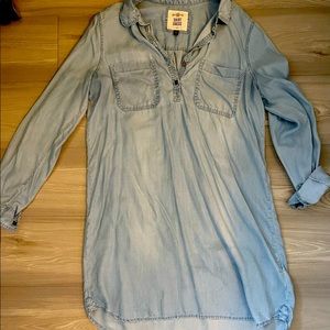 Cute soft jean material dress. Size Large.